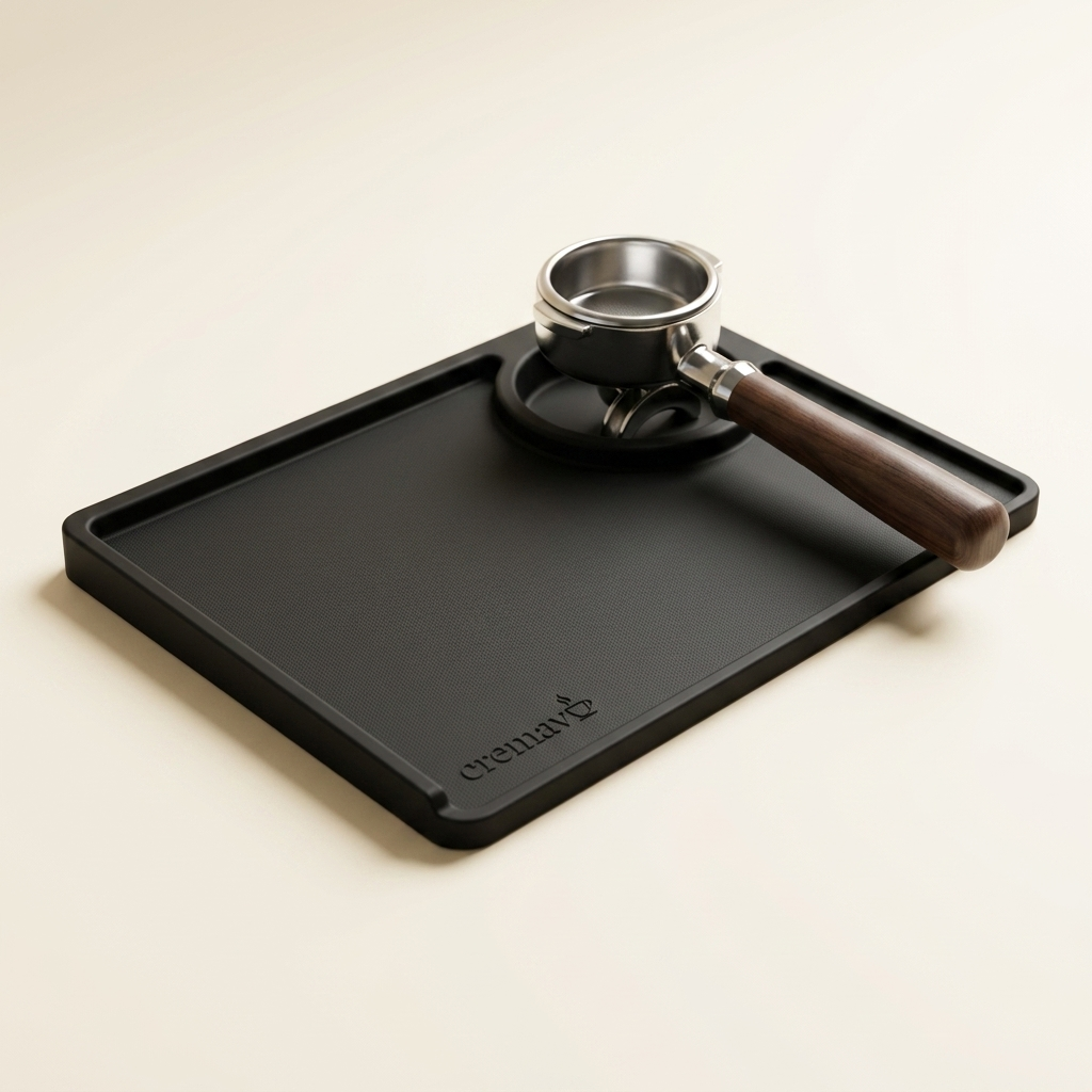 cremavo silicone tamping mat with portafilter rest